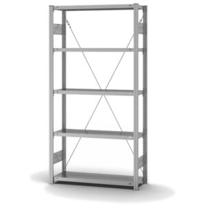 Edelstahlregal Stecksystem, einseitig — ORION PLUS, Edelstahl