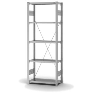 Fachbodenregal Stecksystem, einseitig — ORION PLUS, verzinkt