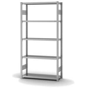 Fachbodenregal Stecksystem, zweiseitig — ORION PLUS, verzinkt