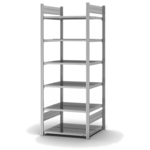 Aktenregal Stecksystem, zweiseitig — ORION PLUS, verzinkt