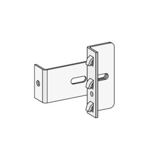 Wandverankerung "ORION PLUS", verstellbarer Regal-Wand-Abstand bis 45 mm