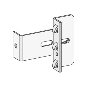 Wandverankerung "ORION PLUS", verstellbarer Regal-Wand-Abstand bis 45 mm